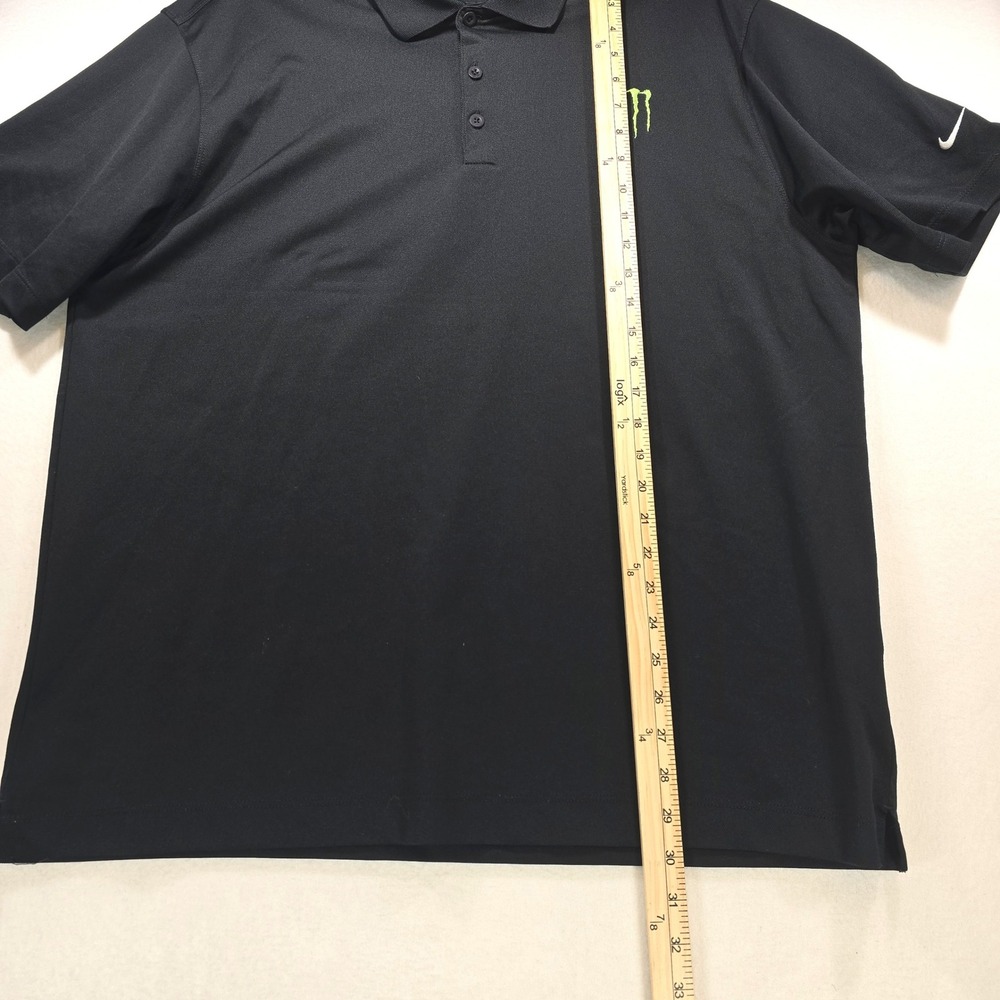 Nike Golf Monster Energy Dri-FIT Polo Shirt Black Mens XL 358324-010 - Picture 6 of 11